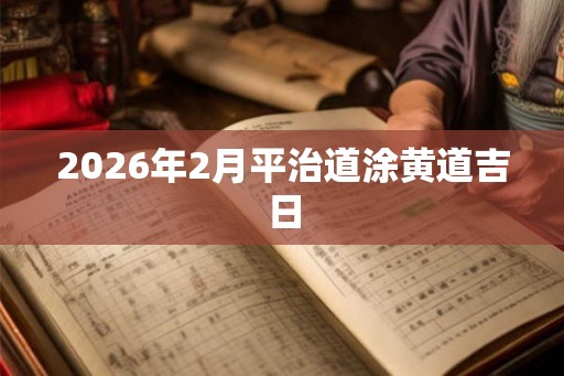 2026年2月平治道涂黄道吉日