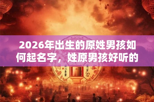 2026年出生的原姓男孩如何起名字,姓原男孩好听的名字 2026年出生的原姓男孩如何起名字,姓原男孩好听的名字