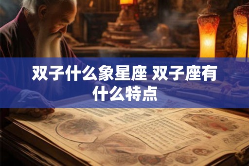 双子什么象星座 双子座有什么特点
