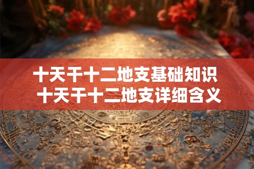 十天干十二地支基础知识  十天干十二地支详细含义