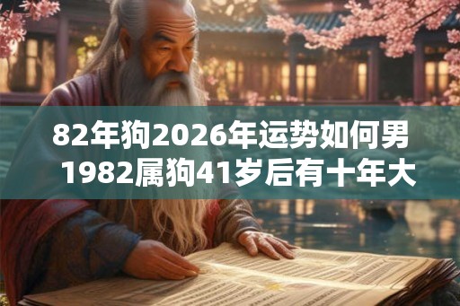 82年狗2026年运势如何男  1982属狗41岁后有十年大运