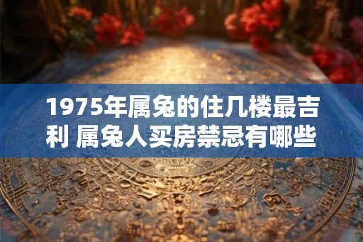 1975年属兔的住几楼最吉利 属兔人买房禁忌有哪些