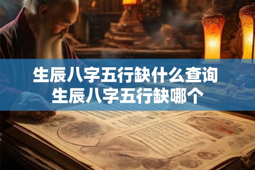 生辰八字五行缺什么查询 生辰八字五行缺哪个 生辰八字五行缺什么查询 生辰八字五行缺哪个