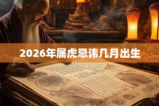 2026年属虎忌讳几月出生