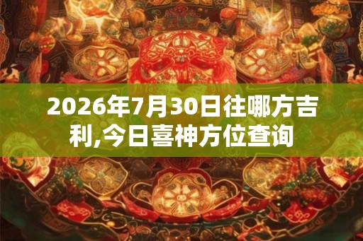 2026年7月30日往哪方吉利,今日喜神方位查询 2026年7月30日往哪方吉利,今日喜神方位查询