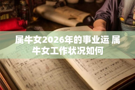 属牛女2026年的事业运 属牛女工作状况如何