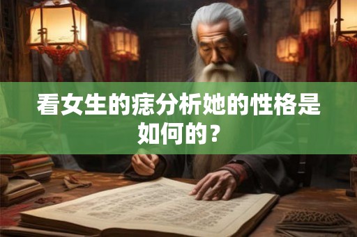 看女生的痣分析她的性格是如何的？