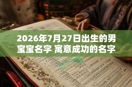 2026年7月27日出生的男宝宝名字 寓意成功的名字