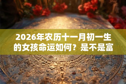 2026年农历十一月初一生的女孩命运如何？是不是富贵命？