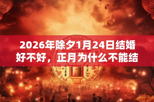 2026年除夕1月24日结婚好不好，正月为什么不能结婚？