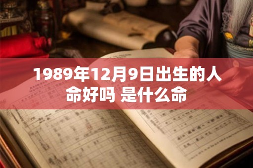 1989年12月9日出生的人命好吗 是什么命