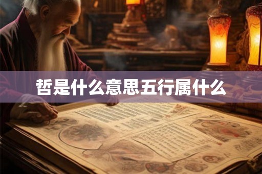 哲是什么意思五行属什么 哲是什么意思五行属什么