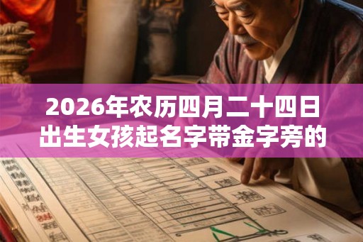 2026年农历四月二十四日出生女孩起名字带金字旁的有哪些字