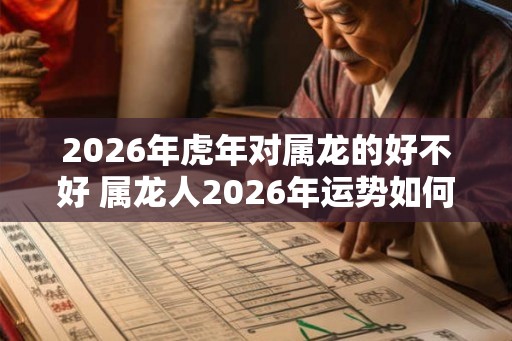 2026年虎年对属龙的好不好 属龙人2026年运势如何
