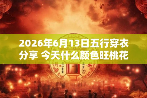 2026年6月13日五行穿衣分享 今天什么颜色旺桃花