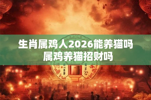 生肖属鸡人2026能养猫吗  属鸡养猫招财吗