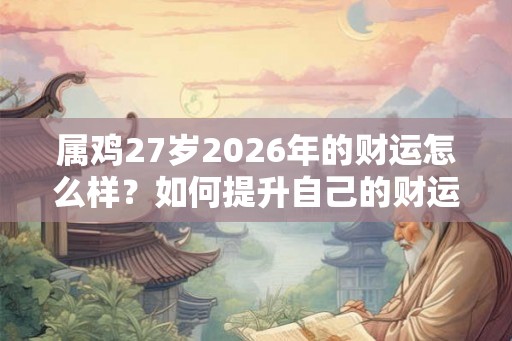属鸡27岁2026年的财运怎么样？如何提升自己的财运？
