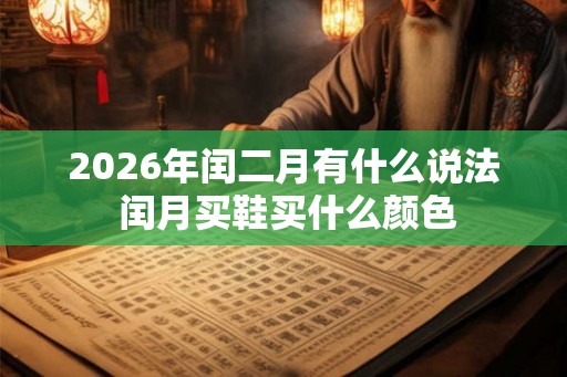 2026年闰二月有什么说法 闰月买鞋买什么颜色