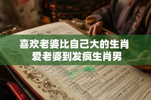 喜欢老婆比自己大的生肖  爱老婆到发疯生肖男