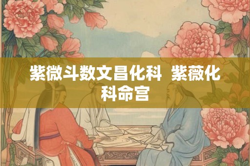 紫微斗数文昌化科  紫薇化科命宫