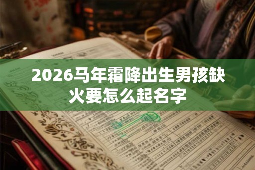 2026马年霜降出生男孩缺火要怎么起名字