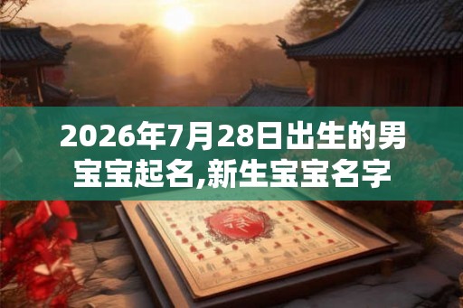 2026年7月28日出生的男宝宝起名,新生宝宝名字