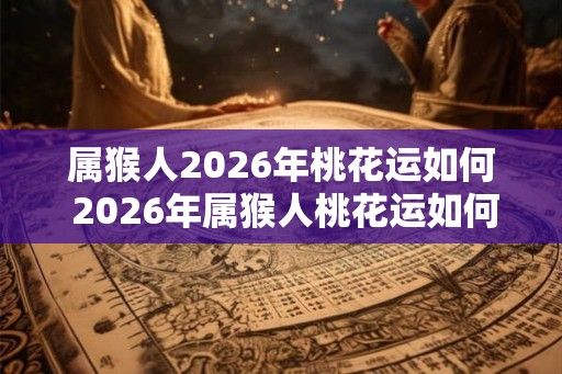 属猴人2026年桃花运如何 2026年属猴人桃花运如何