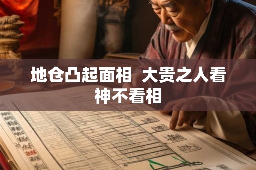 地仓凸起面相  大贵之人看神不看相