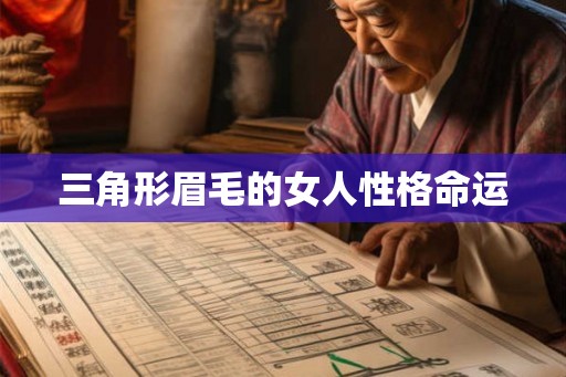 三角形眉毛的女人性格命运