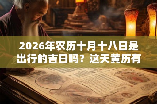 2026年农历十月十八日是出行的吉日吗？这天黄历有什么宜忌？