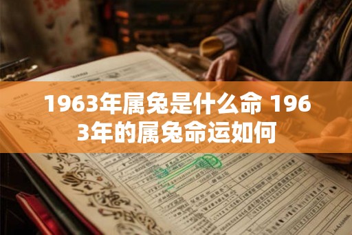 1963年属兔是什么命 1963年的属兔命运如何