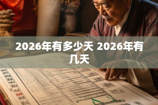 2026年有多少天 2026年有几天 2026年有多少天 2026年有几天