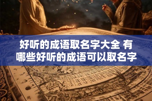 好听的成语取名字大全 有哪些好听的成语可以取名字