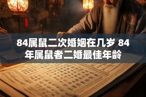 84属鼠二次婚姻在几岁 84年属鼠者二婚最佳年龄