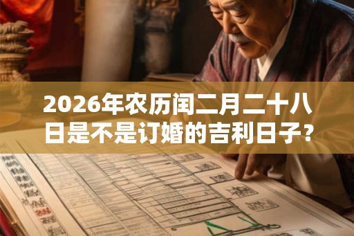 2026年农历闰二月二十八日是不是订婚的吉利日子？