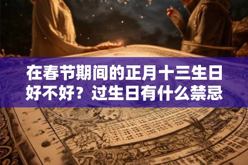 在春节期间的正月十三生日好不好？过生日有什么禁忌？