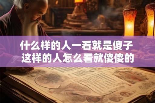 什么样的人一看就是傻子 这样的人怎么看就傻傻的