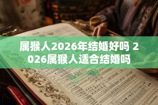 属猴人2026年结婚好吗 2026属猴人适合结婚吗