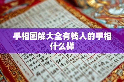 手相图解大全有钱人的手相什么样 手相图解大全有钱人的手相什么样