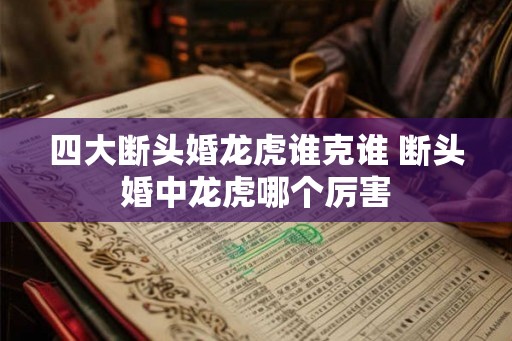 四大断头婚龙虎谁克谁 断头婚中龙虎哪个厉害