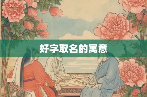 好字取名的寓意 好字取名的寓意