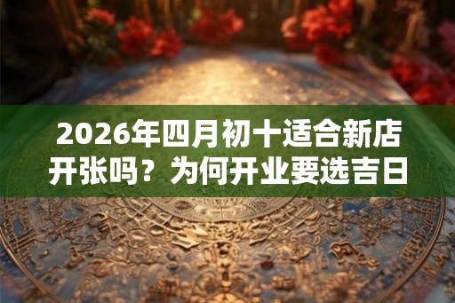 2026年四月初十适合新店开张吗？为何开业要选吉日？