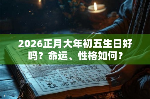 2026正月大年初五生日好吗？命运、性格如何？