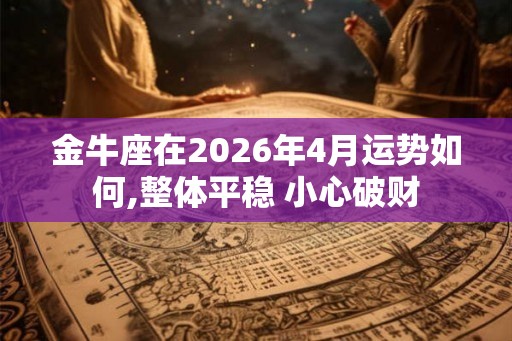 金牛座在2026年4月运势如何,整体平稳 小心破财