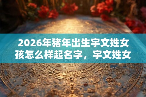 2026年猪年出生宇文姓女孩怎么样起名字，宇文姓女孩好名推荐