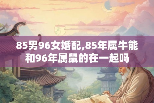 85男96女婚配,85年属牛能和96年属鼠的在一起吗