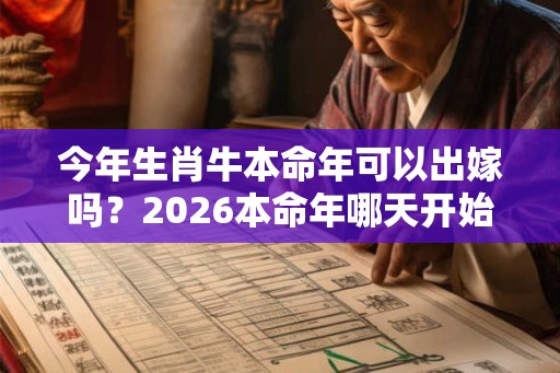 今年生肖牛本命年可以出嫁吗？2026本命年哪天开始？