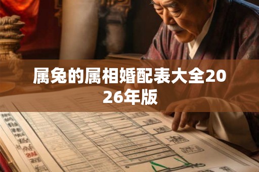 属兔的属相婚配表大全2026年版