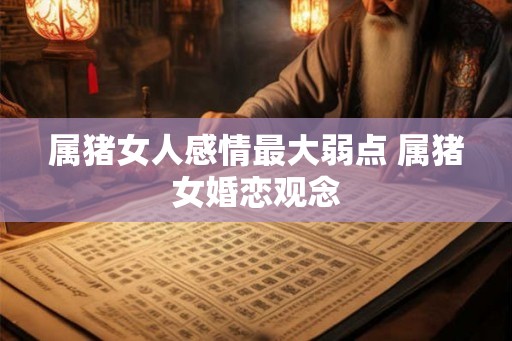 属猪女人感情最大弱点 属猪女婚恋观念 属猪女人感情最大弱点 属猪女婚恋观念