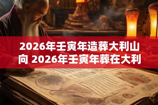 2026年壬寅年造葬大利山向 2026年壬寅年葬在大利山